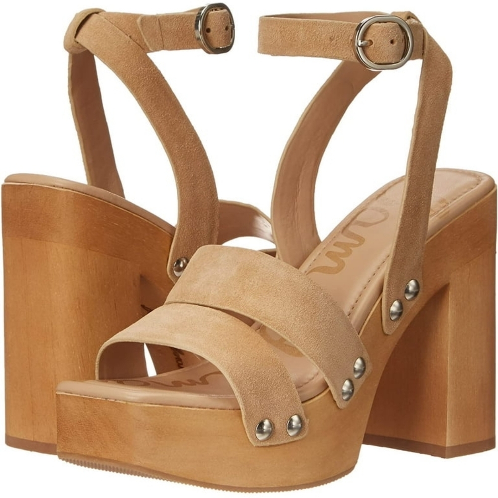Sam Edelman Rosalind Platform Strappy Suede Sandal, Women's 11 - Picture 2 of 9